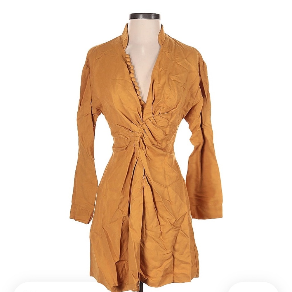 Sandro mustard dress